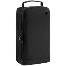 (One Size, Black/Black) BagBase Sport Shoe / Accessory Bag (8 Litres)