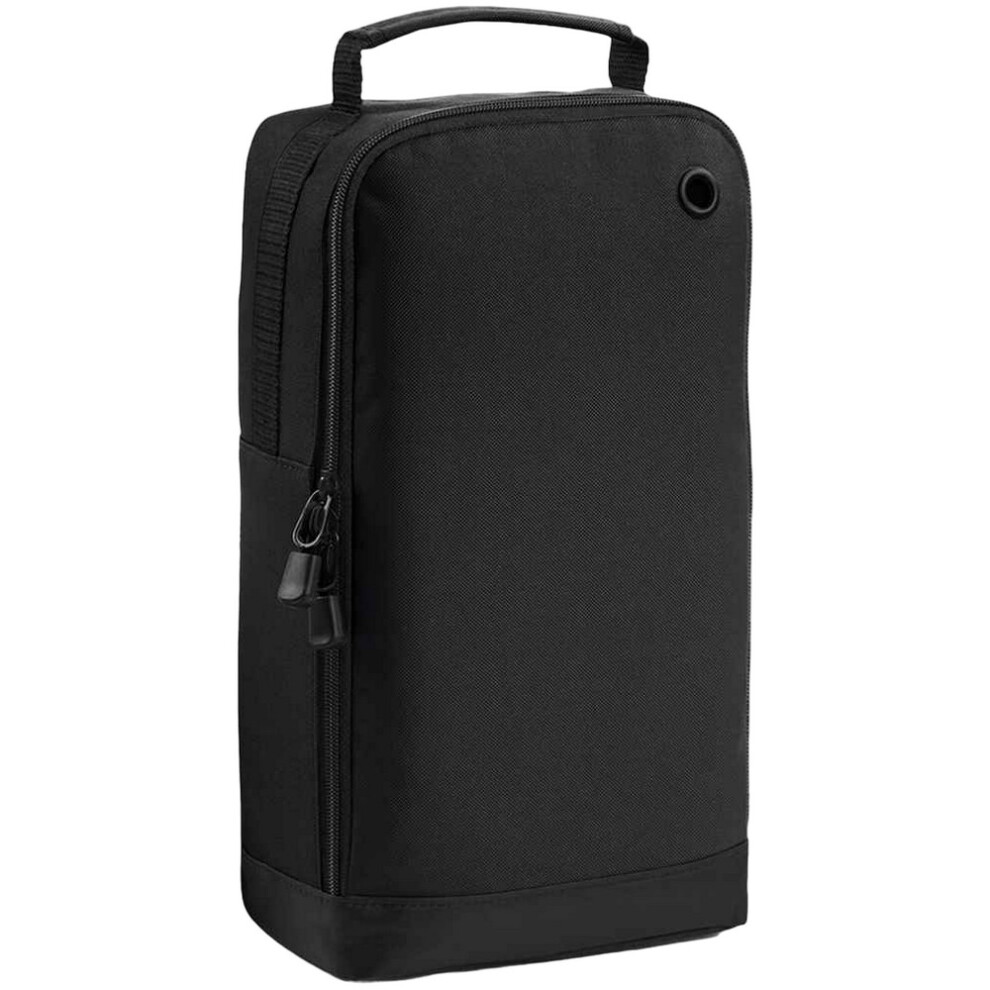 Bagbase (One Size, Black/Black) Sport Shoe / Accessory Bag (8 Litres)