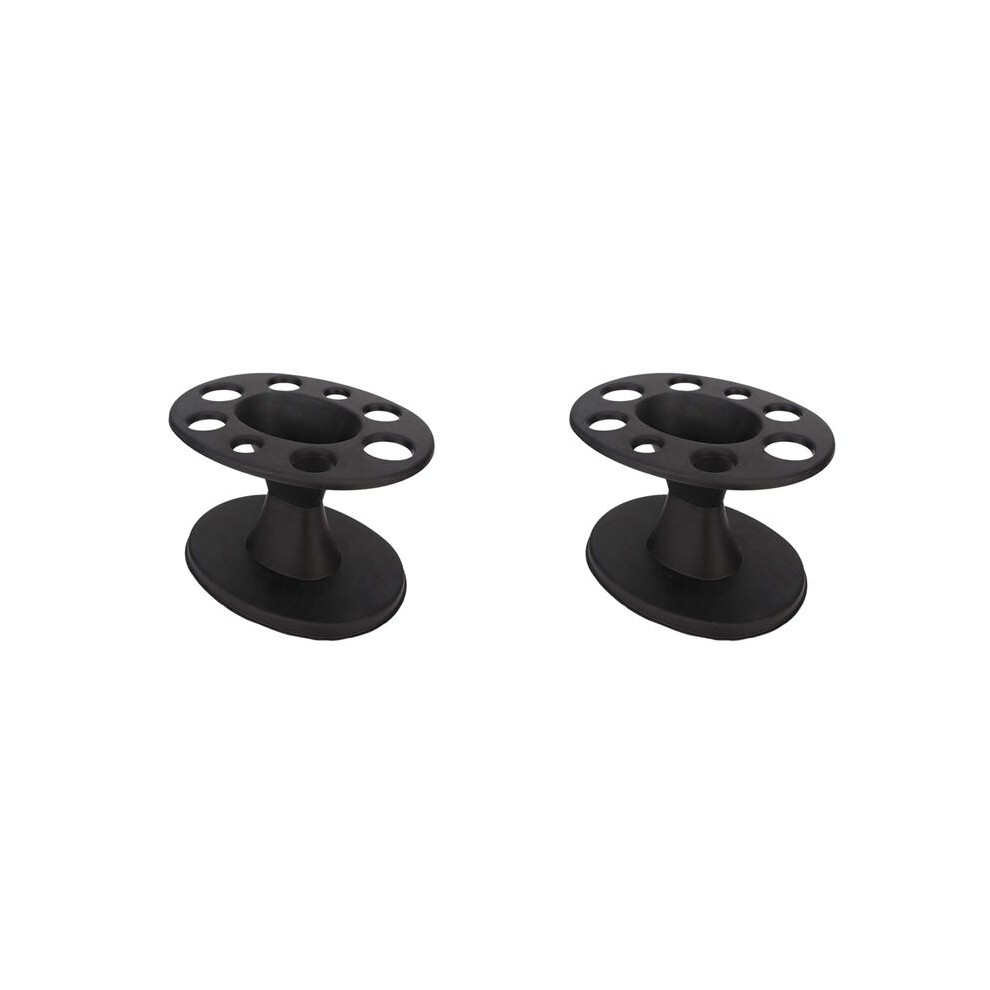 2X Hair Brush Holder Round Hair Brush Comb Holder Display Rack Hair Styling Brush Stand Hairdressing Tool Shelf