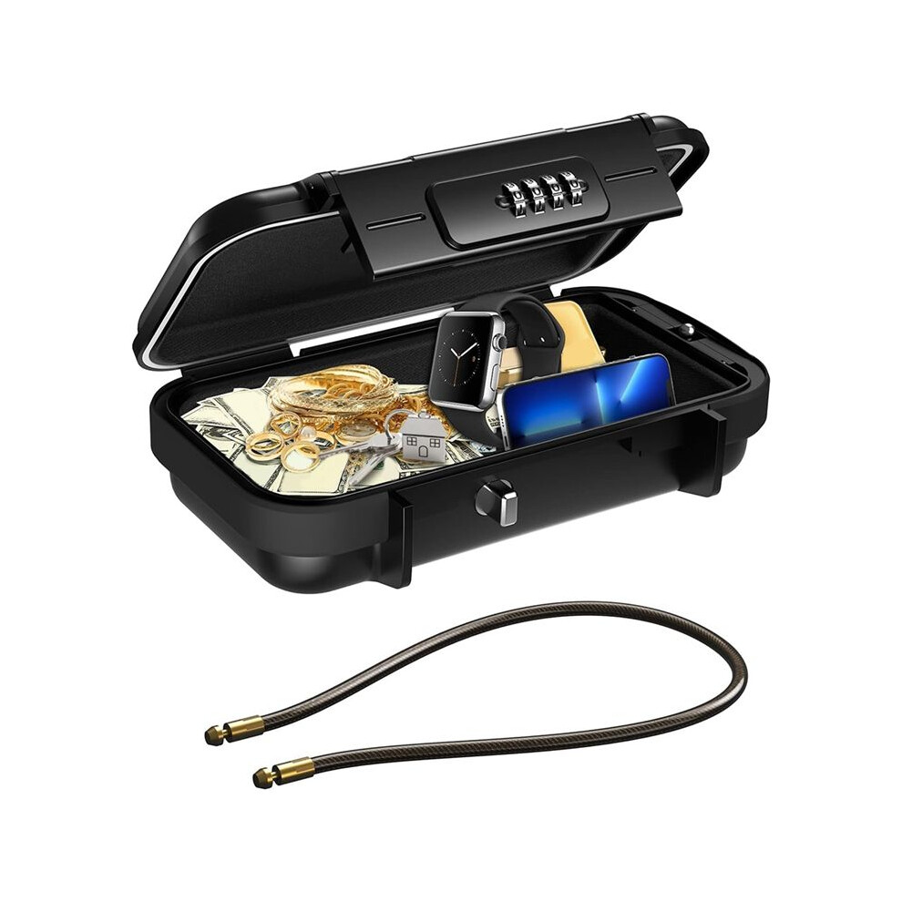 Portable Safe Box For Travel, Combination Security Case Lockbox With Code, Waterproof Anti-Theft Travel Safe Box B 4711833460072