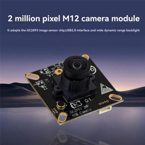 2MP USB Camera Module GC2093 Photosensitive Chip M12 Camera Module Wide Dynamic Backlight Fixed Focus Microphone 2