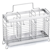 KüChe HäNgen Edelstahl EssstäBchen LöFfel Gabel Besteckhalter Organizer Rack Drainer Lagerung