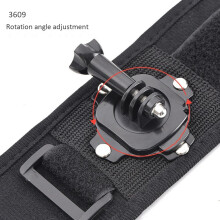 Wrist Strap Mount for / Xiaoyi / SJCAM / Osmo Action Series 360 Degree Panoramic Swiveling Hand Glove Mount