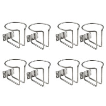 8Pcs Stainless Steel Car Boat Ring Cup Drink Holder Bottle Stand for Marine Yacht Truck RV