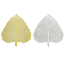 2x Stainless Steel Handmade Leaf Shape Tea Strainer, Tea Infuser , Tea Filter, Perfect for Loose Leaf Tea (Gold&Silver)