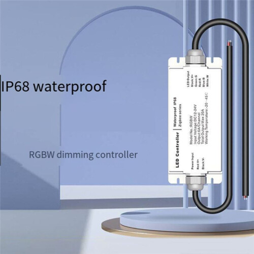 Tuya Zigbee DC12V 24V LED Strip Waterproof Controller IP68 Rain-Proof ZIGBEE Tuya Voice Remote Control RGBW 1