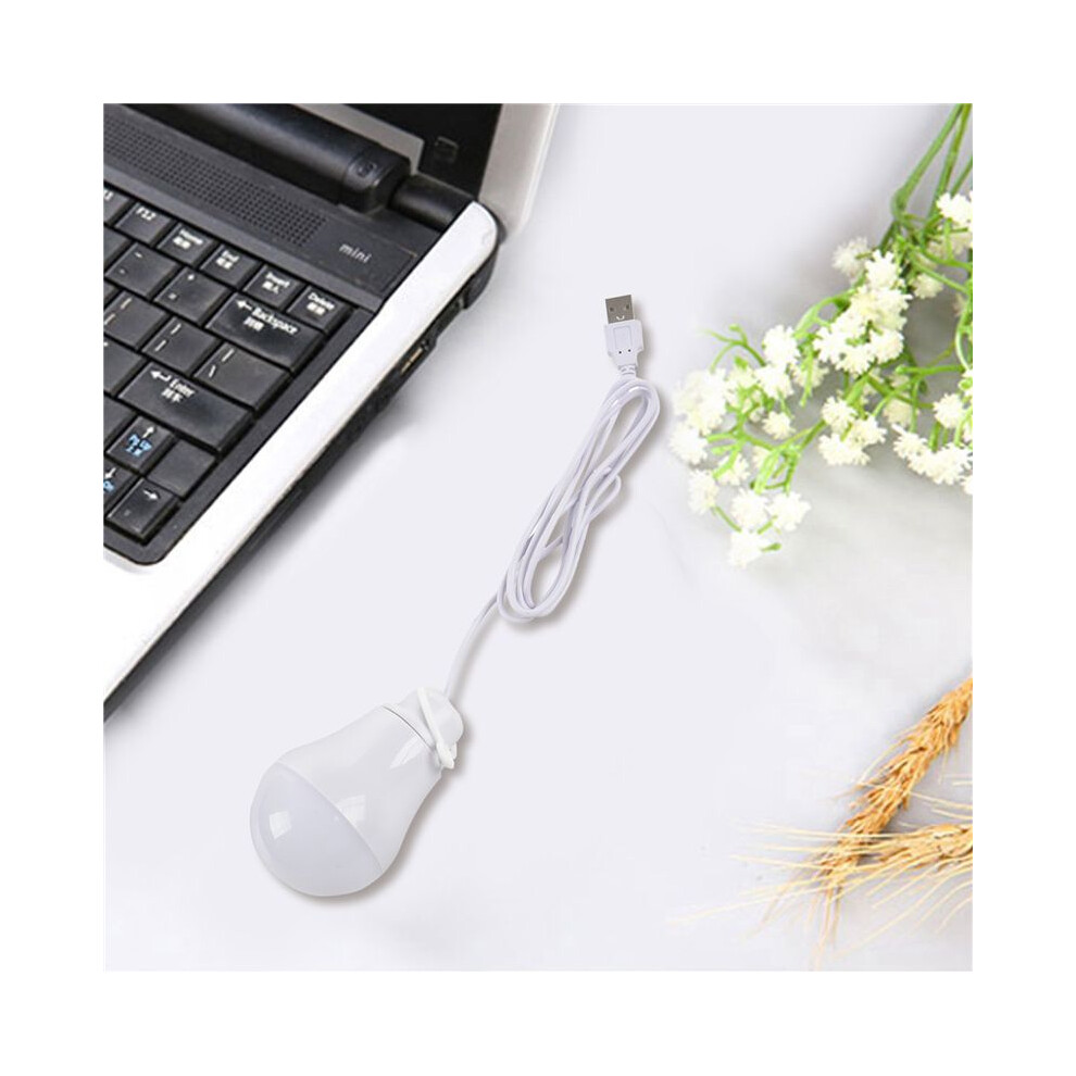 5X Dc5v 5W Led Bulb Usb Lamp Portable For Outdoor Laptop () White/Light 6032564941998
