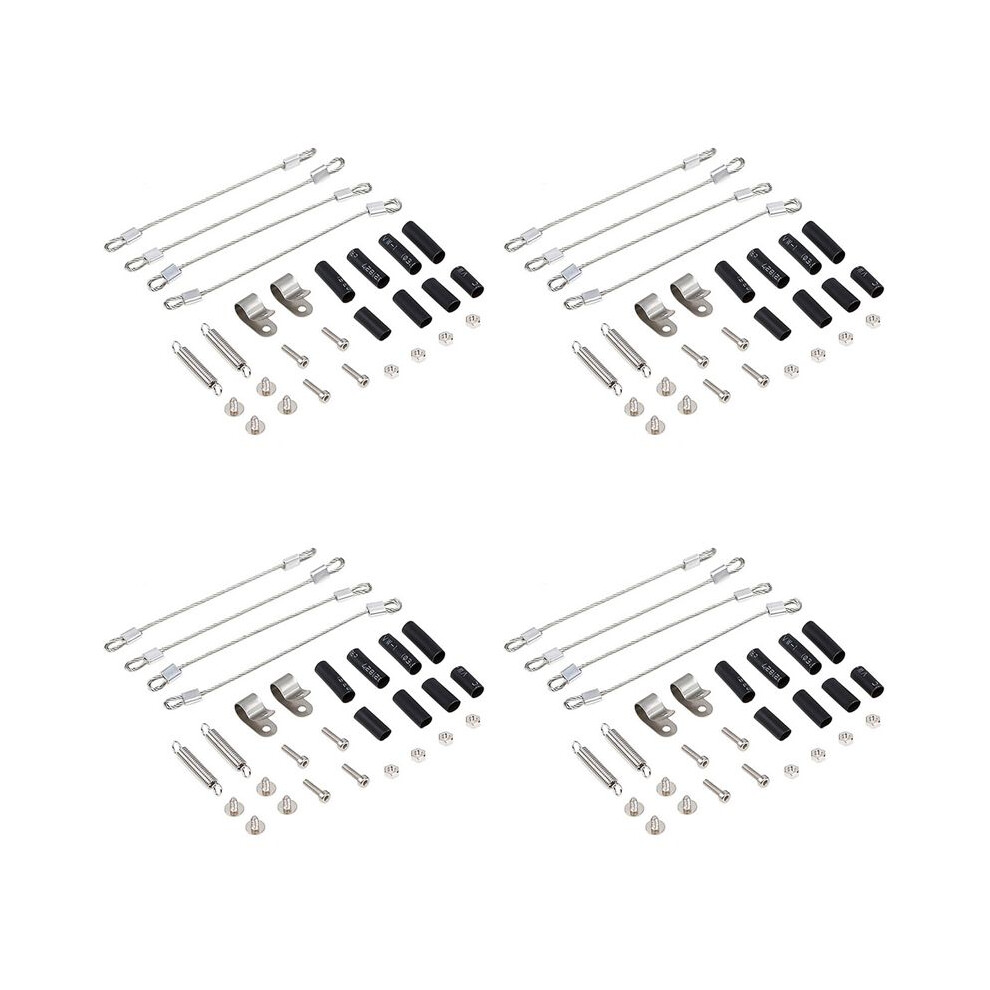 4X Rc Car Modified Part Steel Rope For 1/10 Rc Crawler -4 Trx4 Axial Scx10 90046 D90 D110 Mst 4713802266166