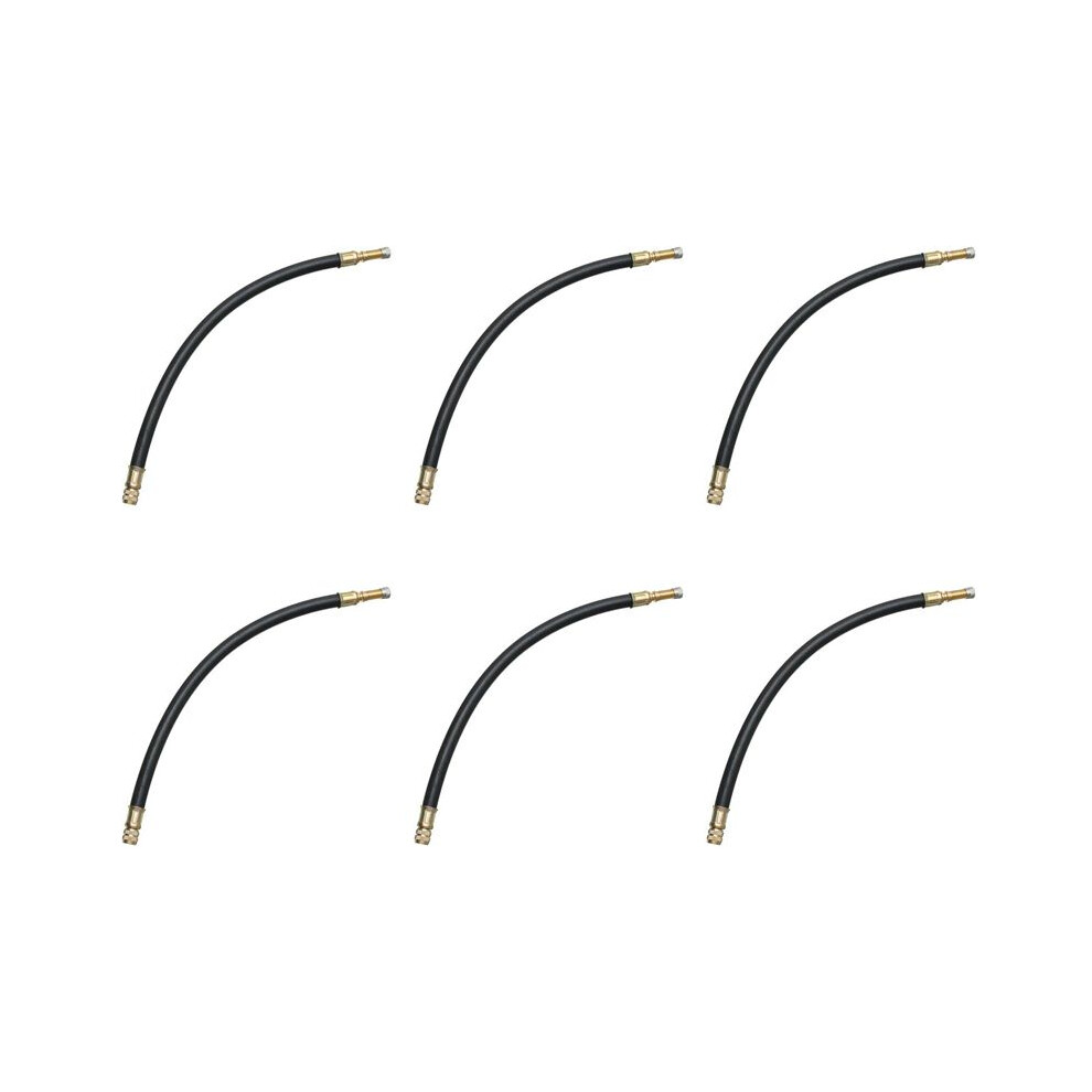 6Pcs 12 Inch 300Mm Flexible Rubber Tire Valve Stem Extension Car Motorcycle Motor Bike 4713836704986