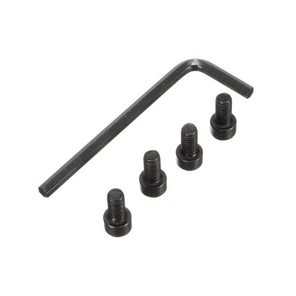 Black 8Pcs 14Cm Scope Mount Picatinny / Weaver Rail Rail Scope Mount 13 Slots