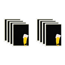 Black Laser Engraving Marking Paper, 8 PCS Laser Color Paper with Scraper, 39x27cm for Fiber Lasers, Ceramics