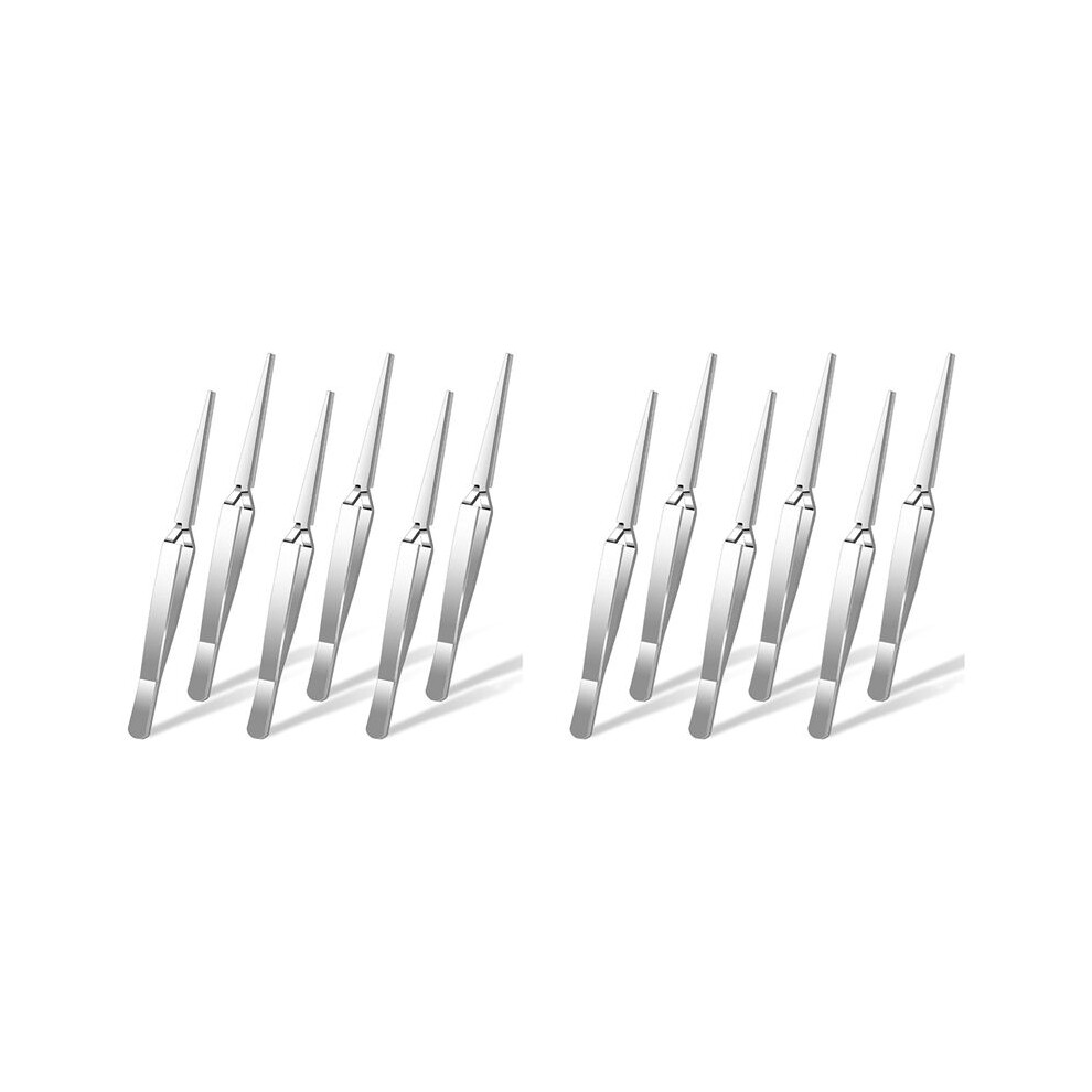 Tweezers, 12 Pieces Locking Tweezers Reverse Tweezers for Crafting Jewelry Making Electronics Watch Repair