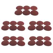 150 Stueck 5 Zoll 125mm Runde Sandpapier Scheiben Sandtuecher Koernung 80/100/120/180/240/320 Haken und Schleifen Schleifscheibe Fuer Rutscher Gruetze