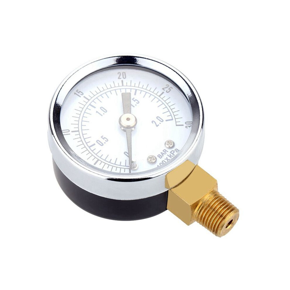 4X Pressure Gauge - 0 - 30 Psi 0 - 2 Bar Dial Gauge Compressor Meters Hydraulic Pressure Gauge Gage Double Scale 6031982817854