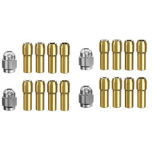 20Pcs Brass Collet for , Replacement 4485 Quick Change Rotary Drill Nut Tool Set with Two Metal Change Collet Nut