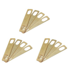 12 Stücke Gitarren Hals Platte Gitarren Dichtung Ersatz Gitarren Hals Scheibe ErhöHungs Dichtung ZubehöR (Golden)