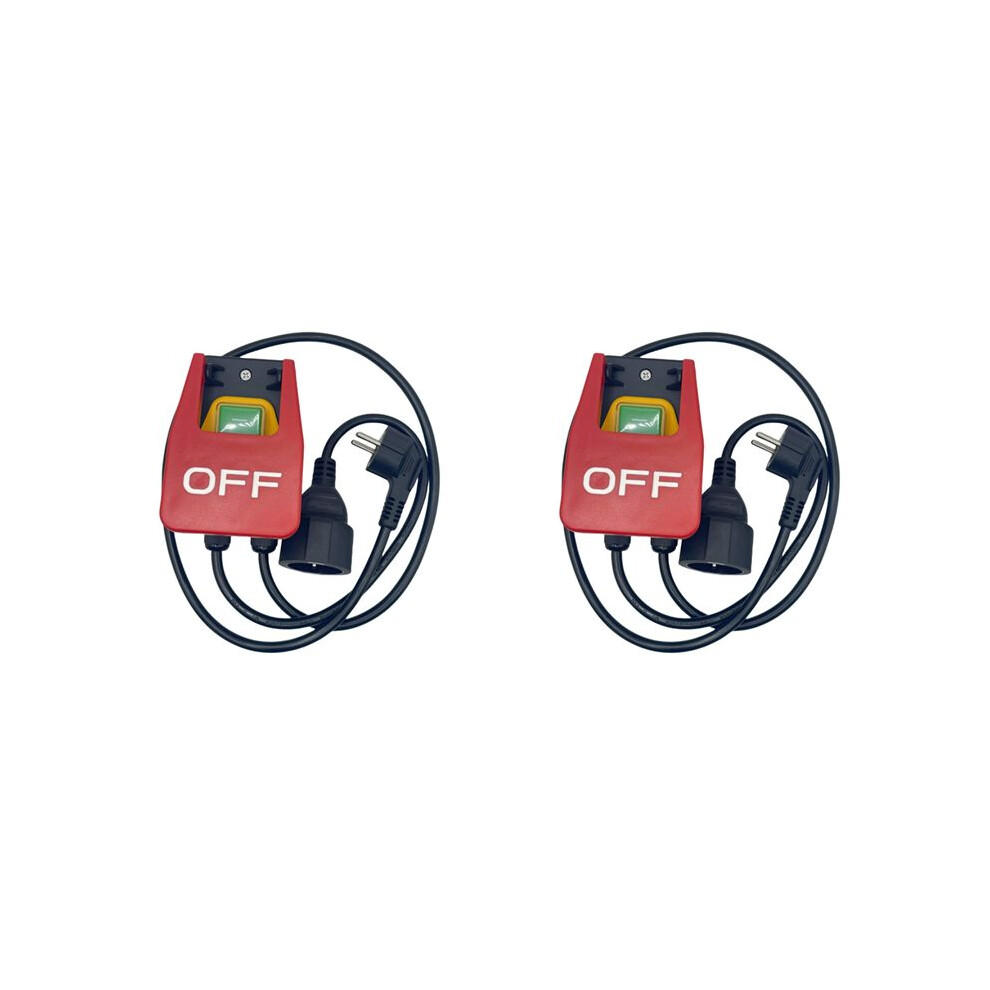 2X 220V Single-Phase /Off Safety Zero Voltage With Socket, Emergency Off Eu Plug 6031501830791