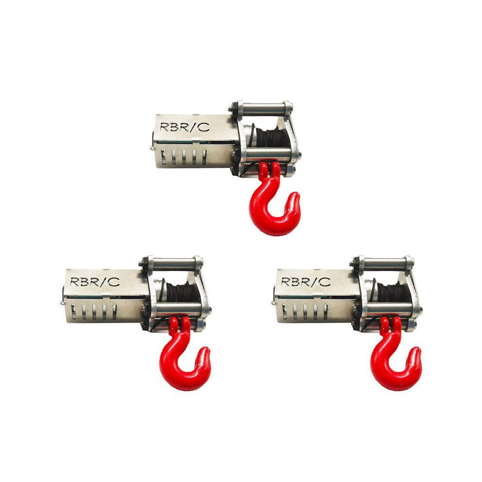 3X For Wpl Automatic All-Metal Winch For 1/16 Wpl C34 C34k C34 Mn Rc Car Diy Upgrade Parts 4712337275315