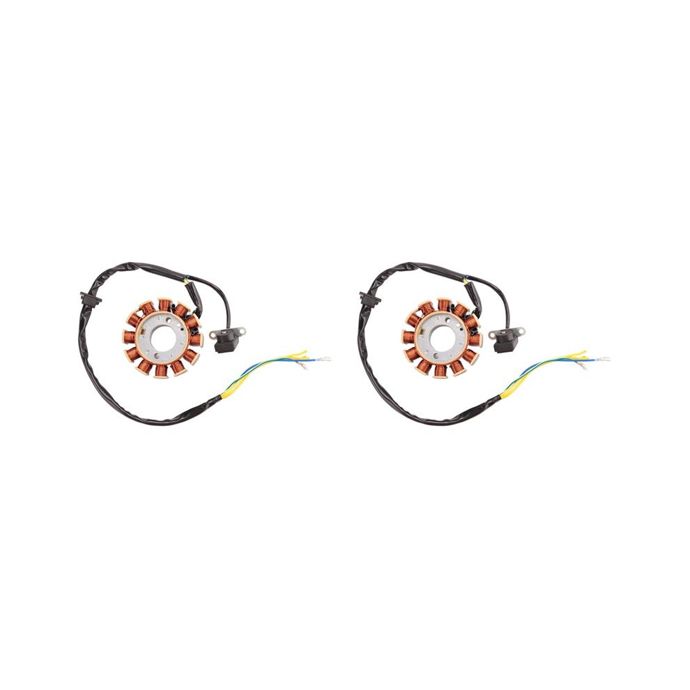 2X Coil 12 Pole Stator Coil Ignition Stator For Gy6 125Cc 150Cc 4712023226522