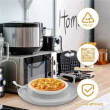4 Pack Microwave Bowl Holder with Handles - Microwave Cool Plate,Microwave Bowl Holder Microwave Tray