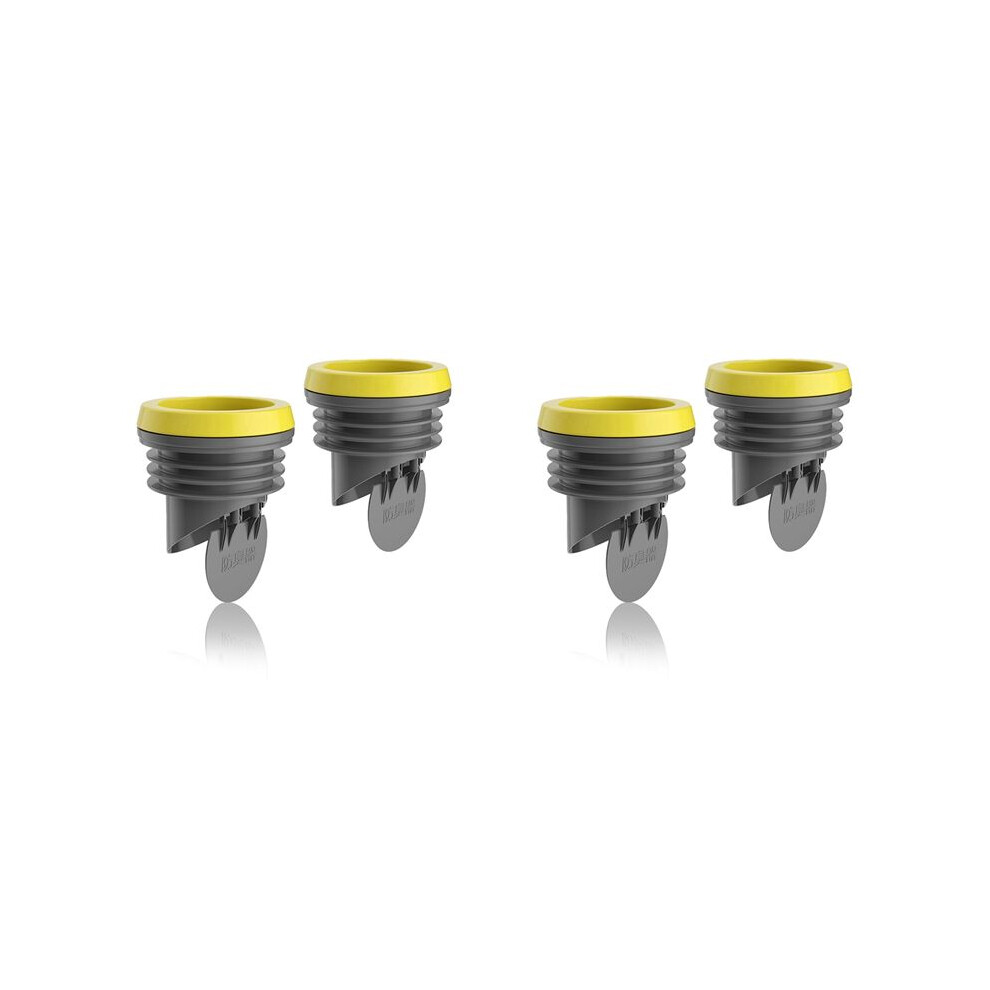 4Pcs Toilet Flanges Wax Rings With Prevent Backflow Valve - Thick Wax Bowl Ring Fits 3.2-4 Inch Waste Lines 4712181265869
