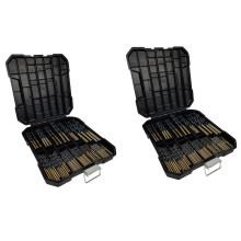 198Pcs HSS Twist Drill Bit 1.5mm-10mm , Power Tool Accessories, Used for Wood Metalworking-with Box