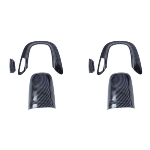 2X Car Front  Headrest Trim Cover Frame Panel Protector for   C Class W206 2022+ X254 GLC 2023(Carbon)