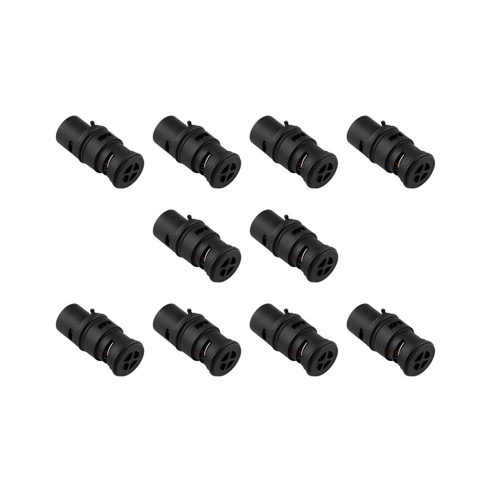 10X Oil Cooler Radiator Coolant Expansion Thermostat Tank For E46 X3 E53 E83 E85 17111437362 Black 4713713377753