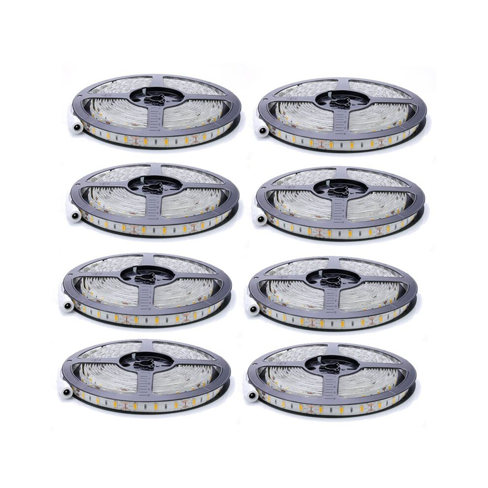 8X Flexible 5M 12V 36W Smd 2835X300 Leds Ip20 Warm White(3000K) Led Strip Band Lights 4714217955164