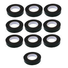 10X Schwarz Super Starker Dauerhafter Doppelseitiger Selbstklebender Schaum-Auto-Ordnungs-Körper-Bandbreite: 25Mm