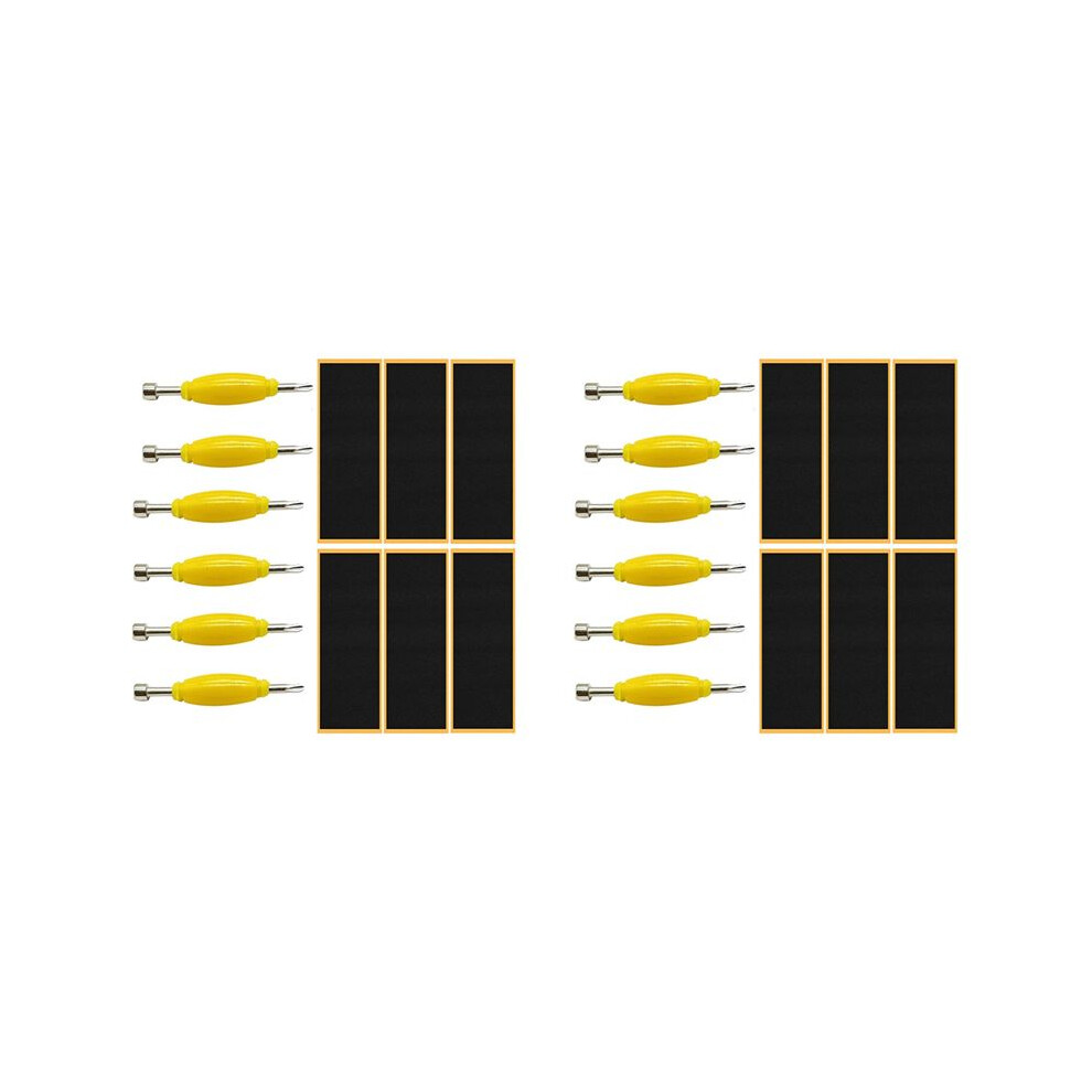 24 Pack Fingerboard Grip Tape Sticky Foam Sticker Replacement + Screwdriver Tool Nut Driver For Finger Skateboards 6034194448335