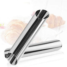 Brioche Bread Loaf Cannoli Tubes Stainless Steel Cannoli Forms 9PCS Non-Stick Cream Horn Danish Pastry-Molds