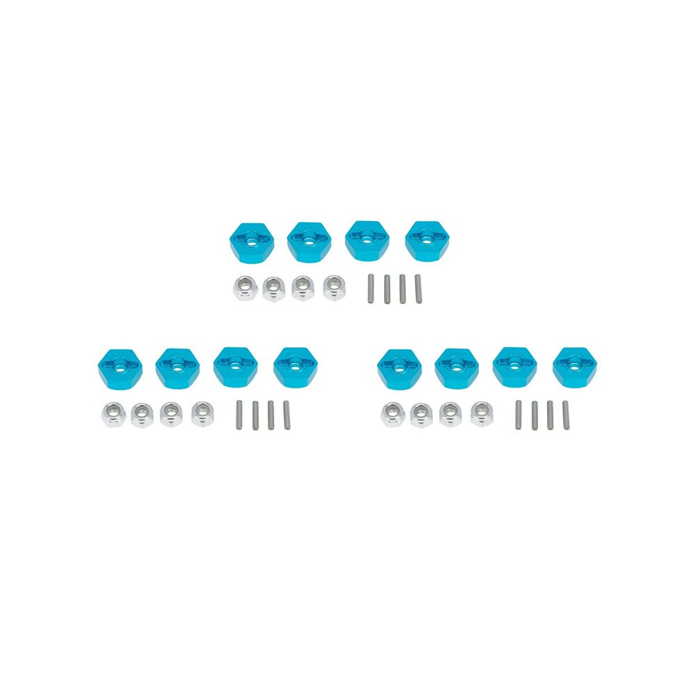 12Pcs Metal 12Mm Wheel Hex Adapter For Tt01 Tt-01 Tt02 Xv01 Tb-04 Wt-01N 1/10 Rc Car Upgrade Parts 6031692490774