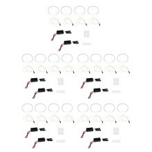 20 Sztuk BiałY Reflektor Zestaw ŚWiateł Ccfl Led Oczy AniołA Efekt Aureoli DRL Włączony Kierunkowskaz CCFL Reflektor Lampa Dla- E36 E46 E39 E38