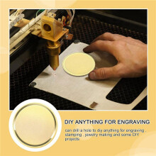 40Pcs Brass Laser Engraving Blanks Blank Challenge Frosted Coin with Acrylic Protection Box - 40mm for DIY Crafts