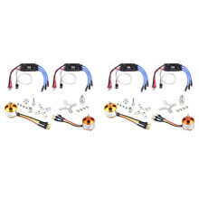 4Pack 2212 1400Kv/2200Kv Brushless Outrunner Motor with Mount 10T/6T+30A ESC for Rc Aircraft Quadcopter UFO