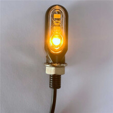 4PCS Motorcycle Turn Signals 3LED Motorcycle Blinkers Indicators Amber Lamp Handlebar Light for Motorbike Scooter