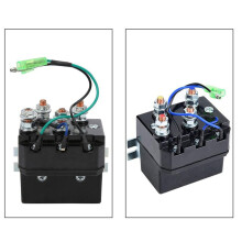 2X Winch Solenoid, Winch Solenoid 12V for 1500-5000Lb Winches ATV UTV Winch Contactor Solenoid Relay Winch Solenoid