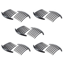 10 StüCke Haarkamm Pin Zubehör Kunststoff Damen Dame Mode Schwarz
