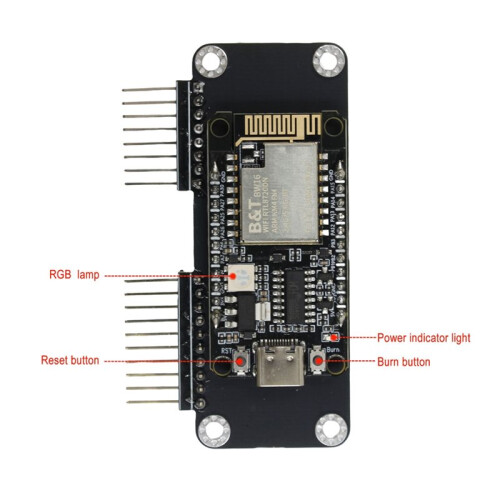 BW16 Dual-Band 2.4G&5G WiFi Devboard, Preloaded Firmware, RTL8720DN (BW16) GPIO Module, Long-Range IoT Network Analysis 2