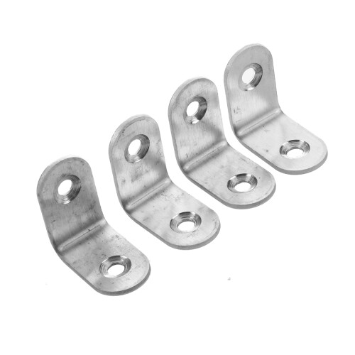 SODIAL(R) 10 Pcs 25Mm X 25Mm Renfort D'Angle Conjoint Angle Droit Support 1