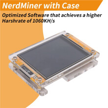 1060KH/S NMMiner NerdMiner Bitcoin Crypto Solo Miner 2,8 Inch Display NerdMiner Geüpgraded 1060KH/S Harshrate
