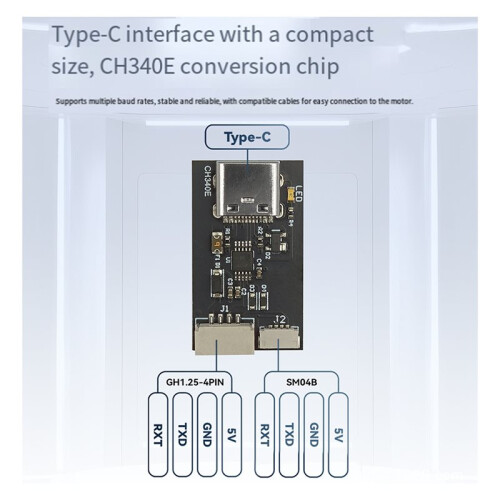 USB to Serial Port, USB to UART CH340 Module Flashing Upgrade Board, Interface Board, Debugging Version, 3-Pin 1