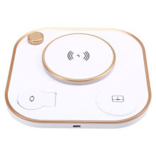 Chargeur Magnétique Sans Fil Pliable Multifonctionnel avec Lampe, Téléphone Portable, Montre, Écouteurs, Chargeur de Bureau 15 W, B