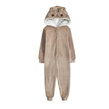 (9-10 Years, Brown) Pusheen Girls 3D Ears 3D Ears Sleepsuit