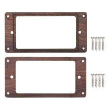 10 Pcs Guitar Accessories: 8 Pcs Alloys Tremolo Tailpiece Bridge Crank Bar & 2Pcs Wooden Humbucker Guitar Pickup Frame