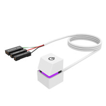 Computer Desktop Kleurrijke LED PC Moederbord Externe Start aan/Uit Knop Verlengkabel voor Kantoor B