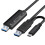 Sync Data Link Mouse Keyboard Share Link USB3.0+Type-C PC to PC Network Direct File Transfer Bridge Computer Copy Cable 2