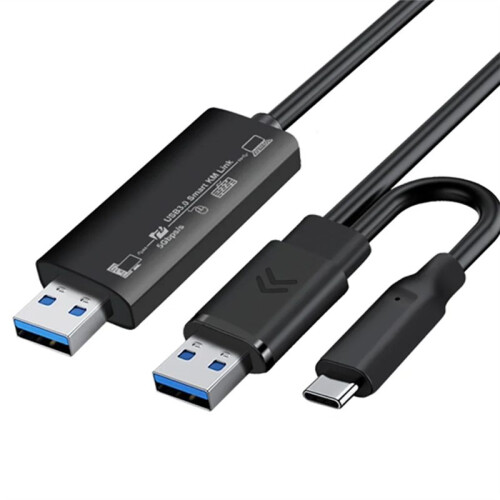 Sync Data Link Mouse Keyboard Share Link USB3.0+Type-C PC to PC Network Direct File Transfer Bridge Computer Copy Cable 1