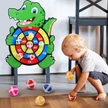 Kids Sticky Ball Dart Board Montessori Toy Game
